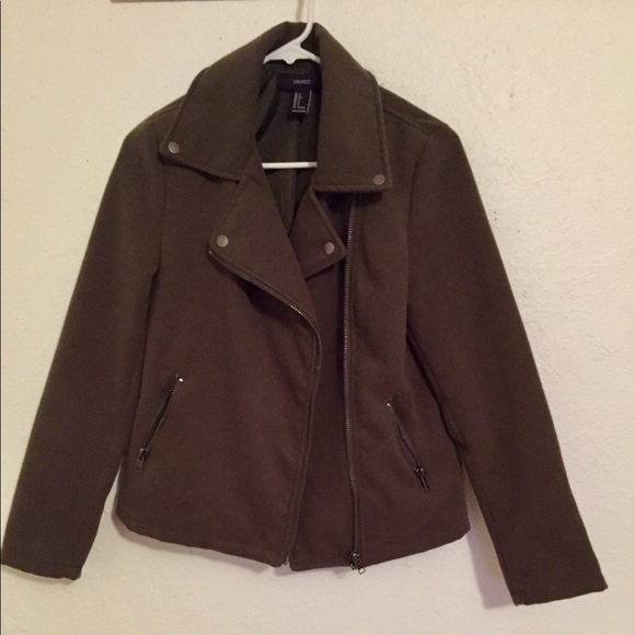 Forever 21 army green Moto Jacket - Picture 4 of 4